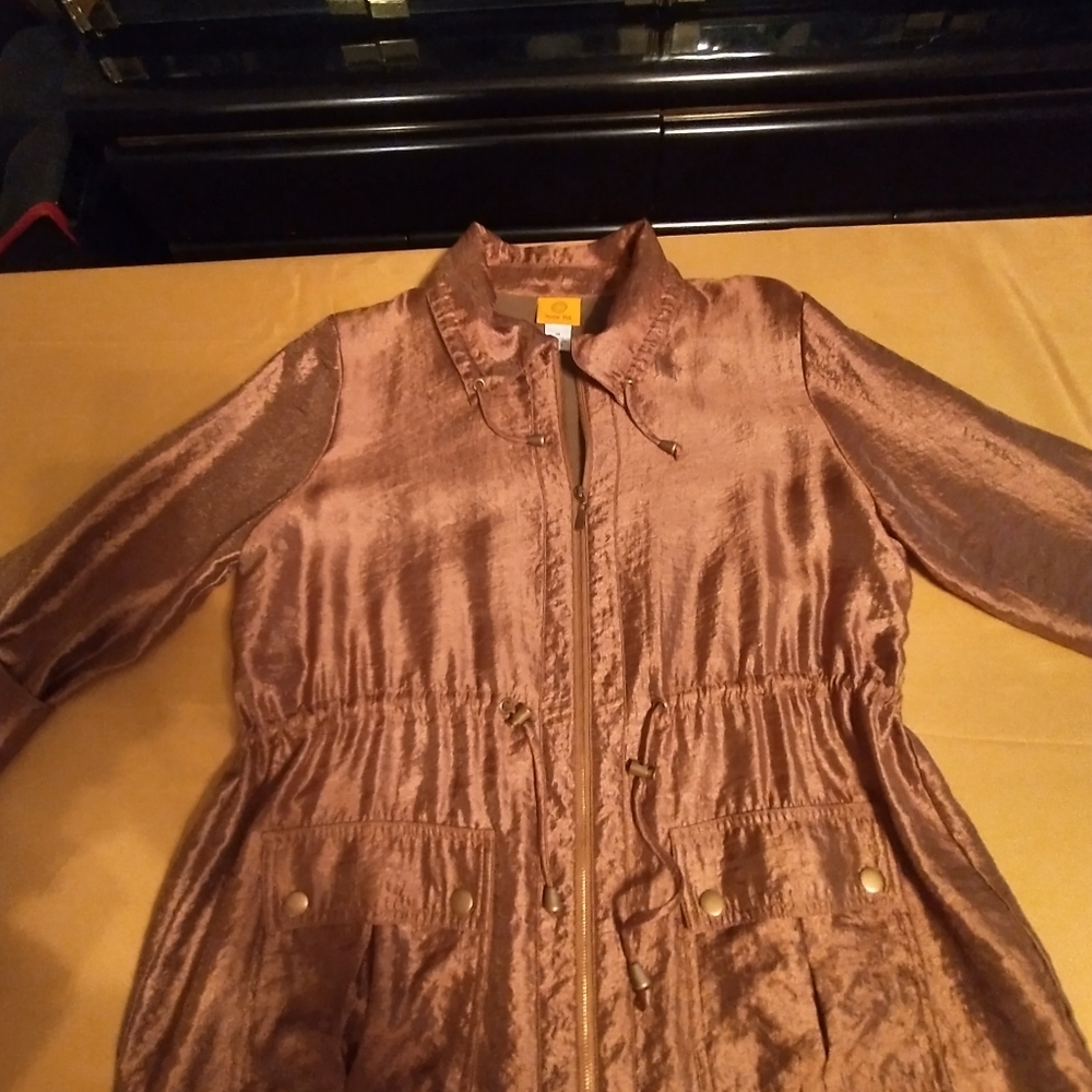 Ruby Rd Women's Metallic Bronze Jacket - Picture 11 of 13
